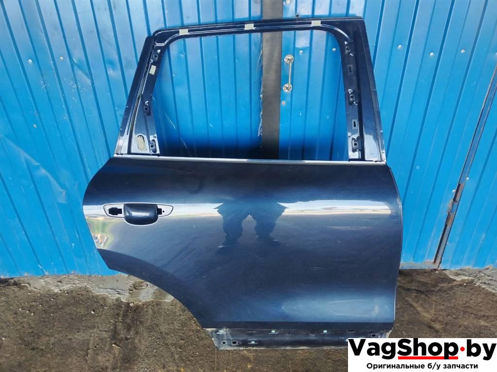 дверь задняя правая Volkswagen Touareg 2 поколение 2014, 3.6 л., FSI, CGR, бензин, АКПП, синий, внедорожник 5 дв., полный привод - фото №1