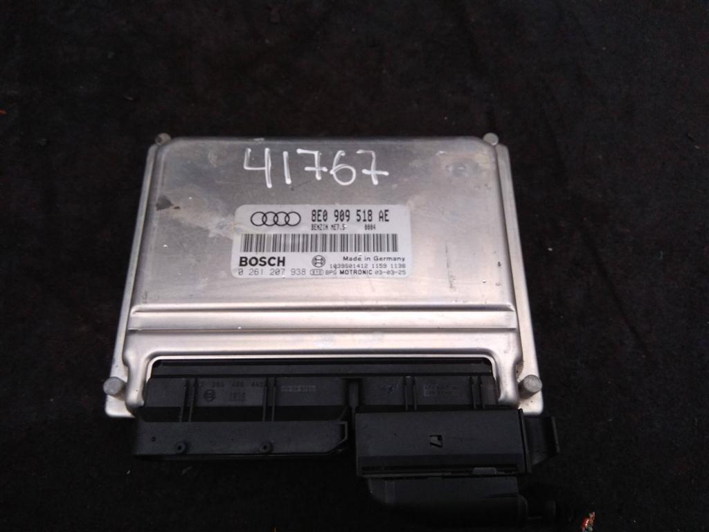блок управления двигателем Audi A4 B6 2003, 1.8 л., бензин, седан, 8E0909518AE, AMB, 8E0909528CX - фото №1