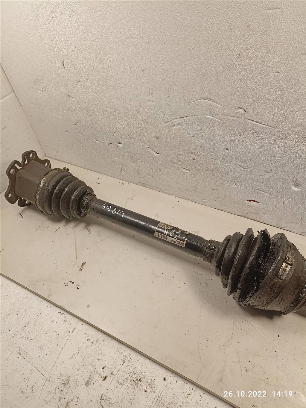 полуось передняя левая (приводной вал, ШРУС) Audi A6 4F/C6 2005, 3.0 л., AUK, BBJ, BDW, BPJ, 4F0407271H, BKH, BYK, BDH, . - фото №1