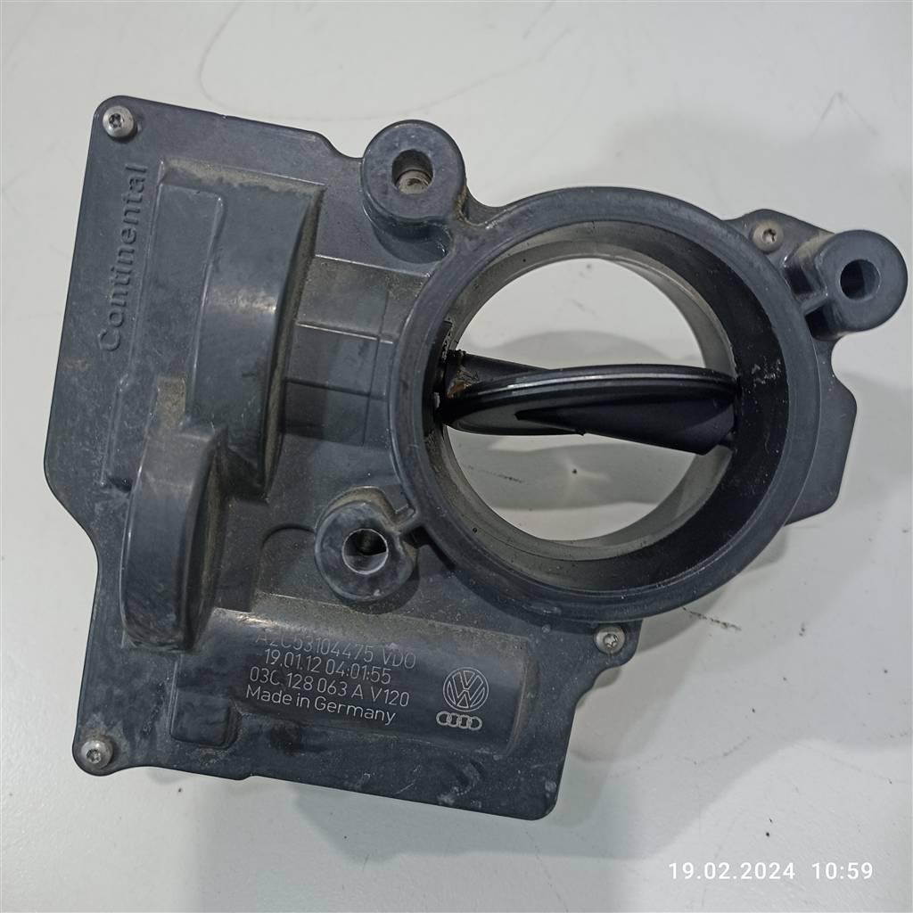 заслонка дроссельная Volkswagen Tiguan 1 поколение 2009, 1.4 л., TSI, BLG, BMY, 03C128063A, 03C128063B, CDGA, CAVD, CNWA, CTHA, CTHE, CAVE, . - фото №1