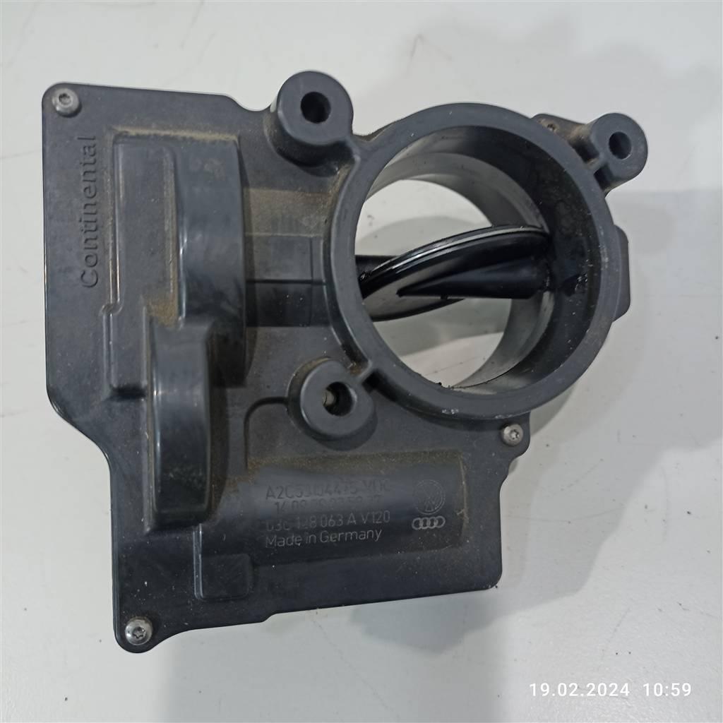 заслонка дроссельная Volkswagen Tiguan 1 поколение 2009, 1.4 л., TSI, BLG, BMY, 03C128063A, 03C128063B, CDGA, CAVD, CNWA, CTHA, CTHE, CAVE, . - фото №1