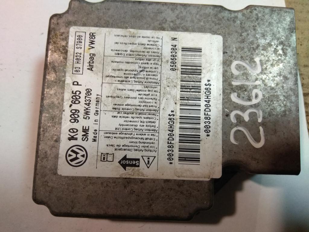 блок AirBag Volkswagen Golf 5 поколение 2007, 2.0 л., TDi, дизель, хетчбэк 5 дв., 1K0909605P, . - фото №1