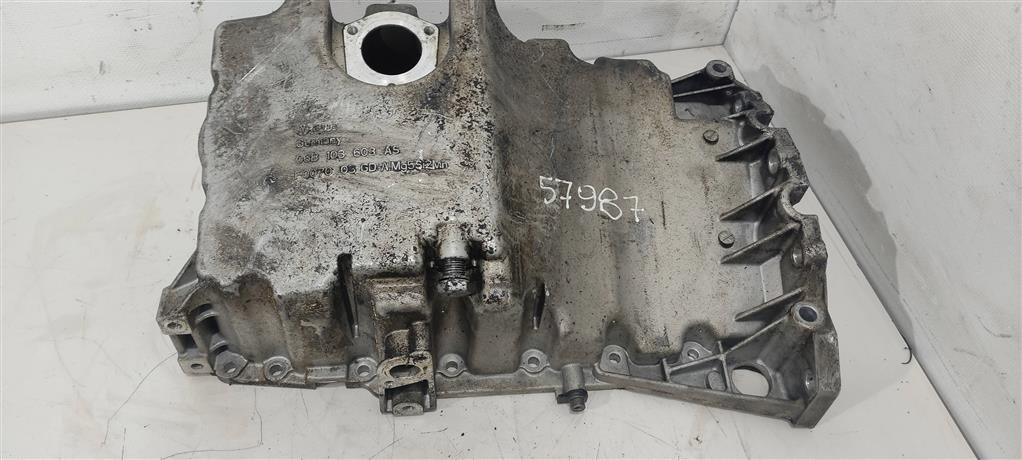 масляный поддон Audi A4 B7 2006, 2.0 л., TFSI, бензин, седан, 06B103603AS, BPG, BPJ, BWE, BWT, BGB, BUL, BYK, . - фото №1