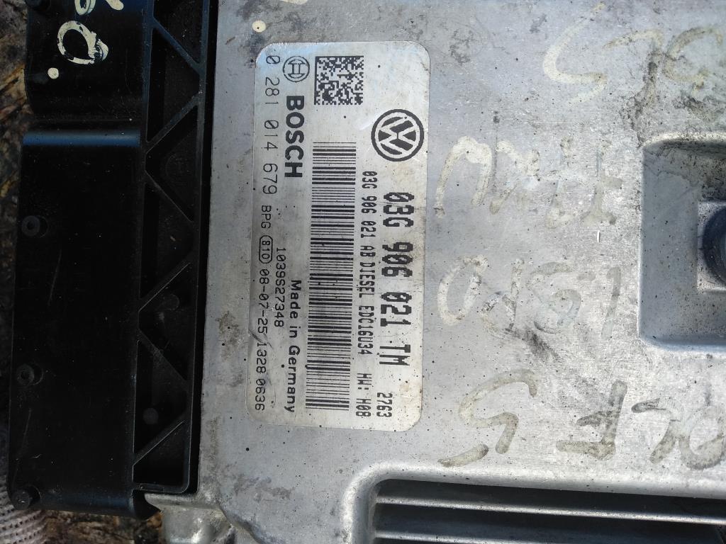 блок управления двигателем Volkswagen Jetta 5 поколение 2009, 1.9 л., TDi, дизель, седан, 03G906021TM, BLS, . - фото №1