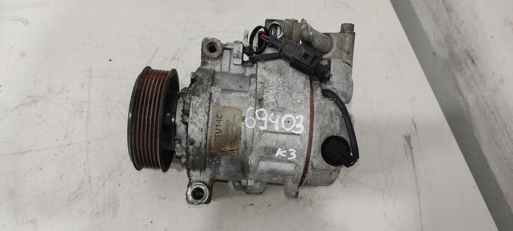 компрессор кондиционера Volkswagen Polo 4 поколение 2003, 1.4 л., дизель, хетчбэк 5 дв., BME, 6Q0820803K, CHF, BMD, BNM, 6Q0820808C, 6Q0820803Q, 6Q0820808A, 6Q0820808E, 6Q0820808G, 6R0820803D, 6R0820803F, . - фото №1