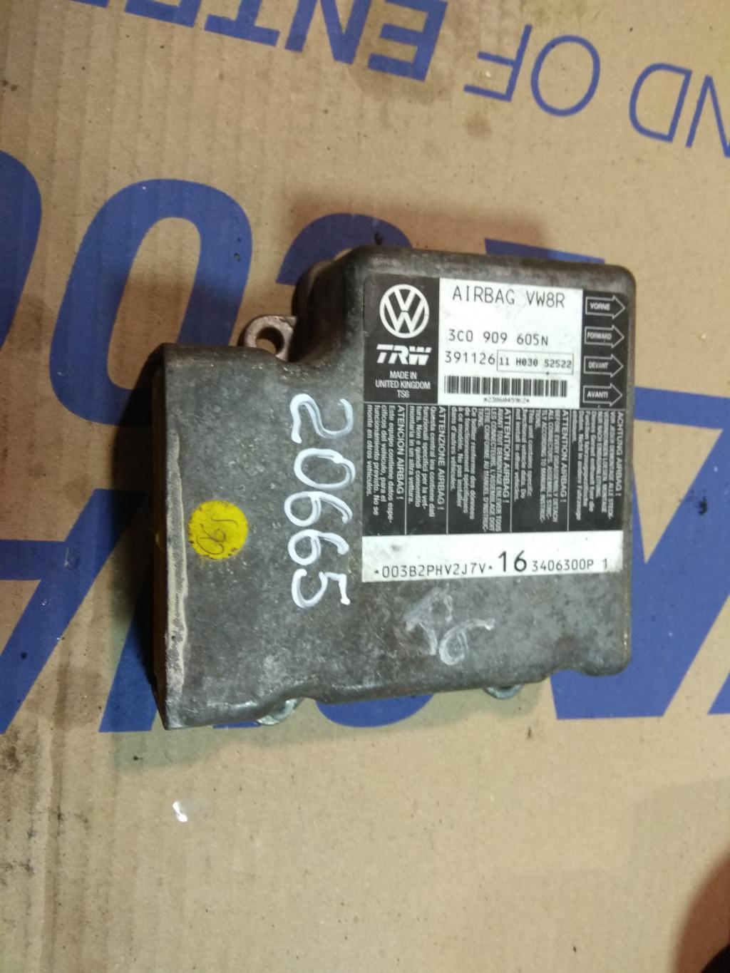 блок AirBag Volkswagen Passat B6 2006, 2.0 л., бензин, седан, 3C0909605N, . - фото №1