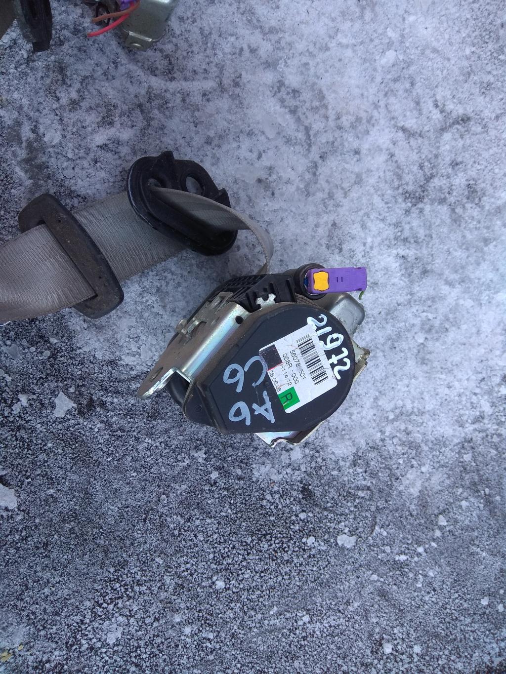 ремень безопасности Audi A6 4F/C6 2006, 3.2 л., бензин, седан, 4F0857706, . - фото №1