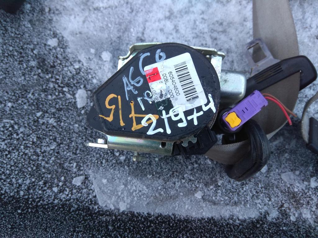 ремень безопасности Audi A6 4F/C6 2006, 3.2 л., бензин, седан, 4F0857705, . - фото №1