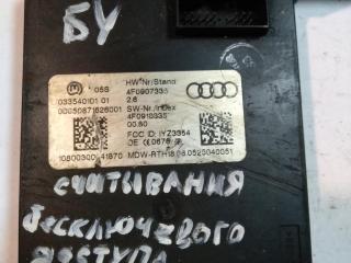 Блок управления бесключевым доступом Audi A6 4F/C6 [рестайлинг] 2009, 3.2 л., бензин, седан, 4F0907335, 4F0910335, 4F0910335A, .