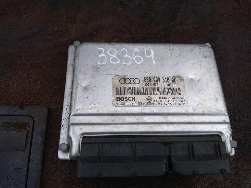 блок управления двигателем Audi A4 B6 2003, 1.8 л., бензин, седан, 8E0909518AE, 8E0909528CX, . - фото №1