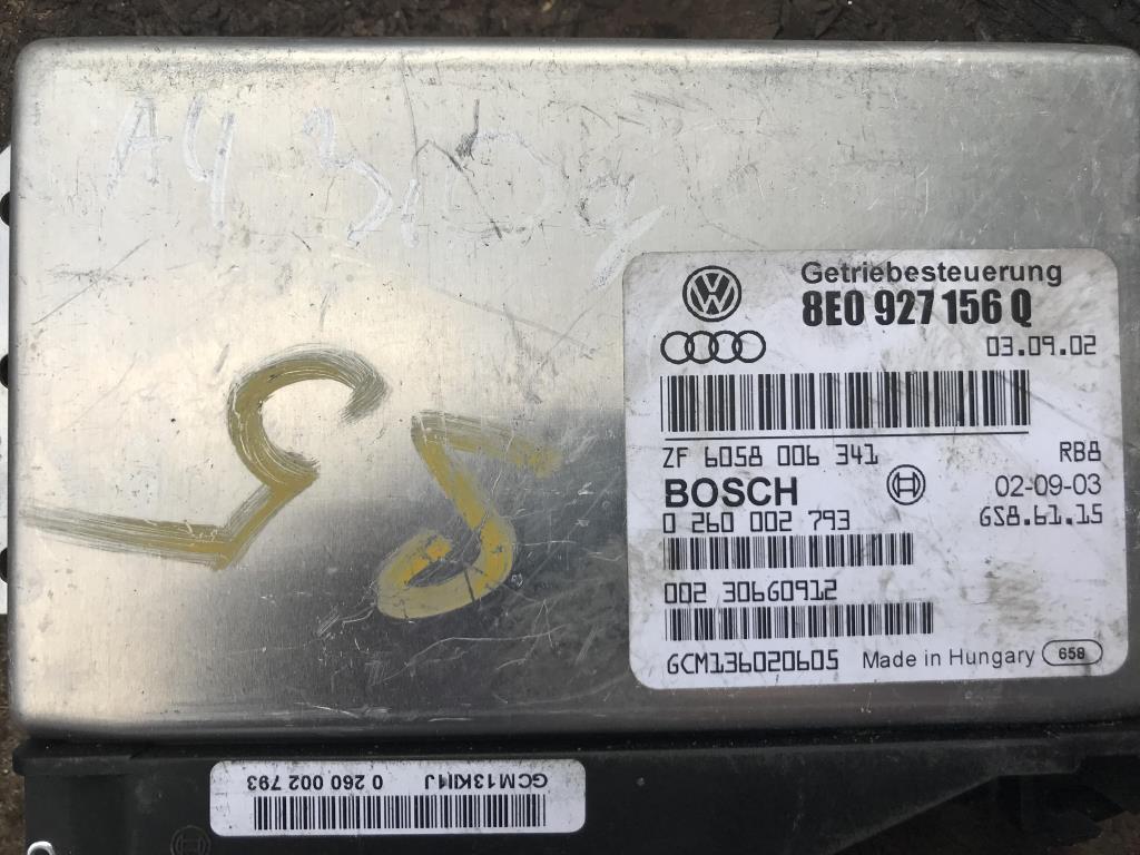 блок управления АКПП Audi A4 B6 2003, 3.0 л., бензин, седан, 8E0927156Q, . - фото №1