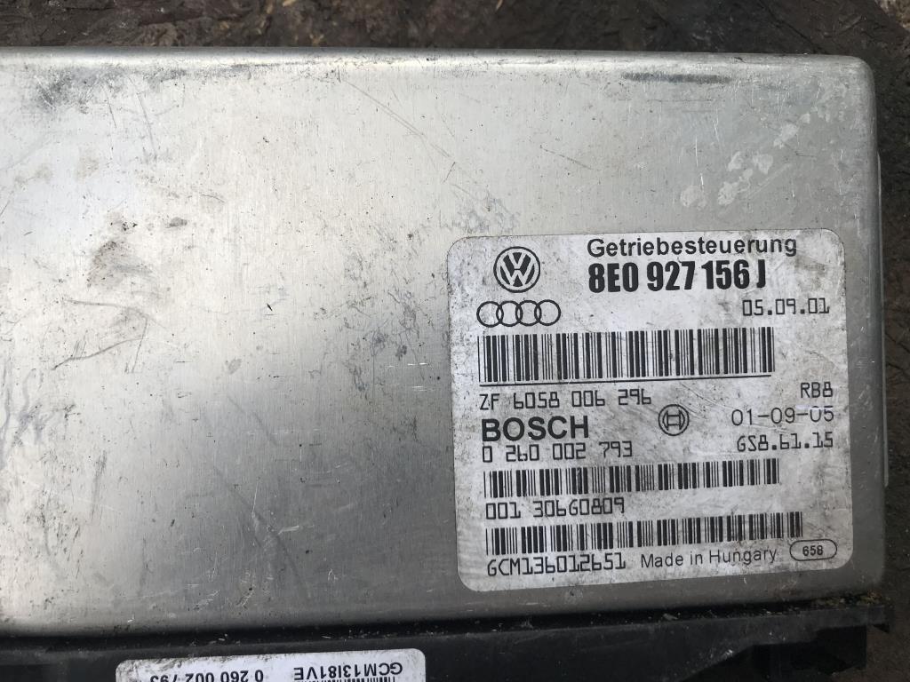 блок управления АКПП Audi A4 B6 2003, 3.0 л., бензин, седан, 8E0927156J, . - фото №1