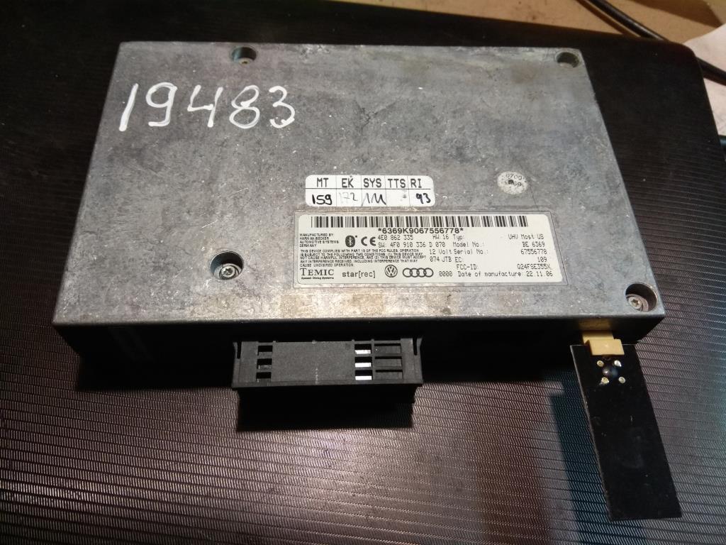блок Bluetooth Audi Q7 4L 2007, 4.2 л., бензин, внедорожник 5 дв., 4F0910336D, 4F0910336G, 4F0910336H, 4F0910336HX, . - фото №1