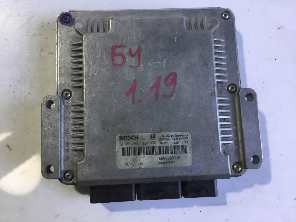 блок управления двигателем Renault Laguna 2 поколение 2001, 1.9 л., дизель, 0281011324 - фото №1