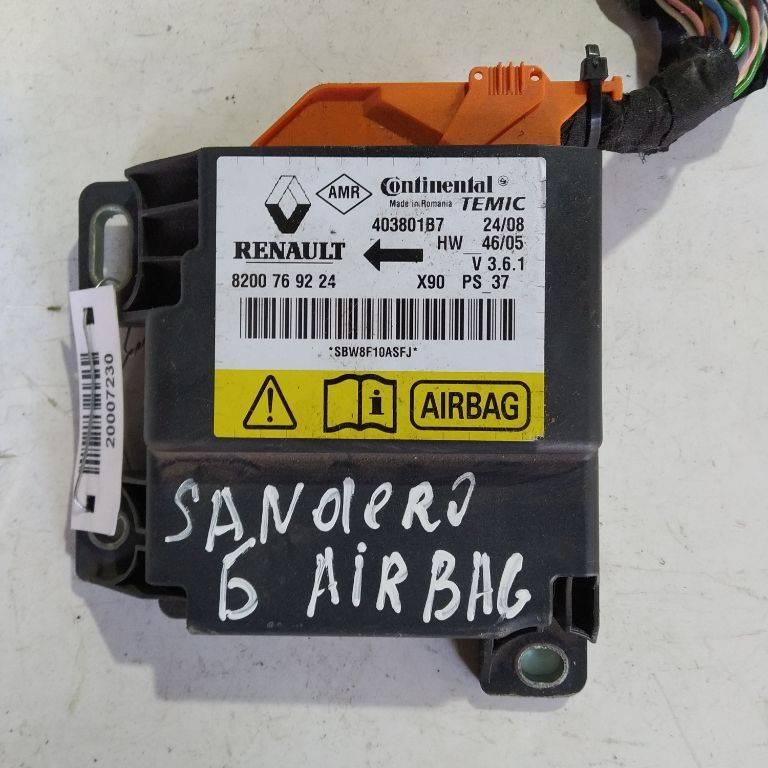 блок AirBag Renault Sandero 1 поколение 2009, 8200769224 - фото №1