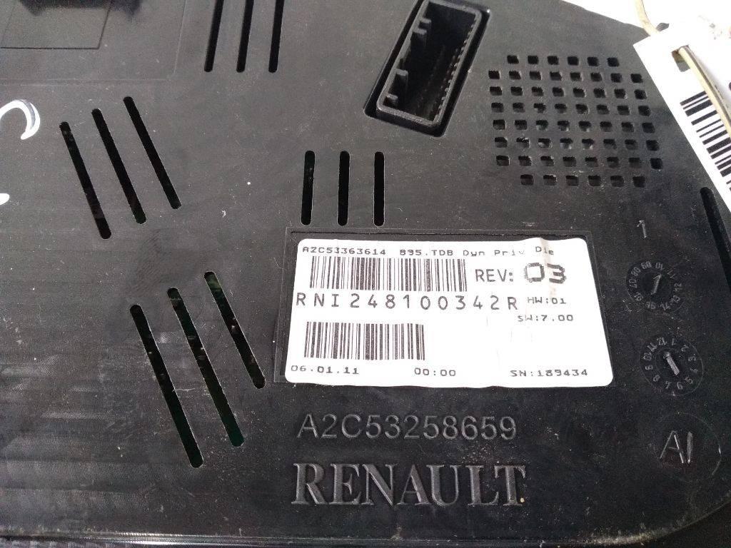 щиток приборов (приборная панель) Renault Megane 3 поколение 2011, дизель, A2C53363614, 248100342R - фото №1