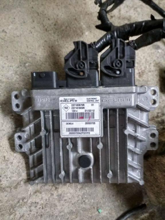 блок управления двигателем Nissan Note E11 2006, 1.5 л., дизель, МКПП, 237100875R, DELPHI - фото №1
