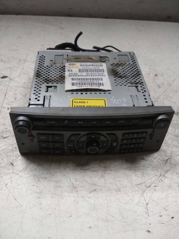 магнитола Peugeot 407 1 поколение 2007, 96632912YW - фото №1