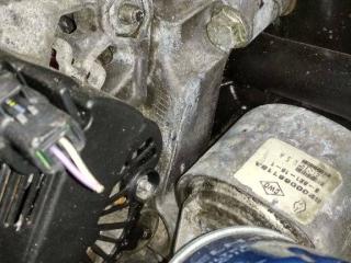 кронштейн генератора Renault Megane 2 поколение 2004, 1.5 л., дизель, МКПП