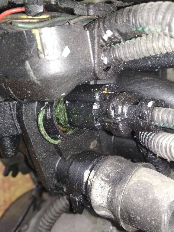 датчик температуры охлаждающей жидкости Peugeot 208 1 поколение 2013, 1.4 л., дизель, МКПП - фото №1