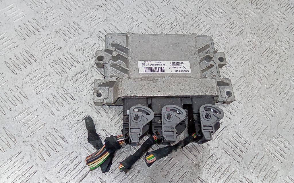 блок управления двигателем Dacia Sandero 1 поколение 2009, 1.2 л., бензин, МКПП, 8200672654 - фото №1