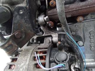 кронштейн генератора Peugeot Partner 2 поколение (B9) 2010, 1.6 л., дизель, МКПП, 9658199180