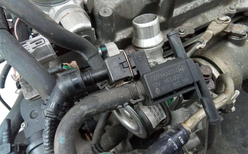 электромагнитный клапан Nissan Qashqai 2 поколение 2014, 1.2 л., бензин, МКПП, 8200603558 - фото №1