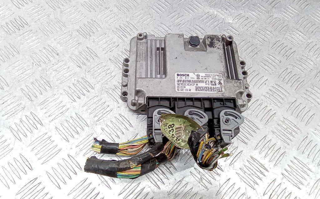 блок управления двигателем Peugeot 407 1 поколение 2007, 1.6 л., дизель, МКПП, 9662213380 - фото №1