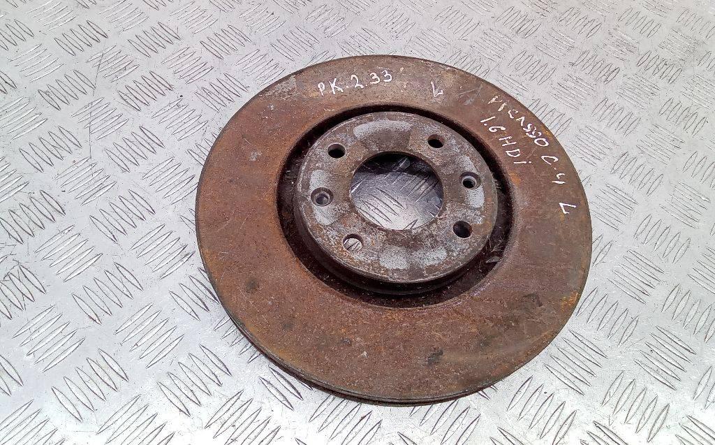 диск тормозной передний Citroen C4 Picasso 2 поколение 2013, 1.6 л., дизель - фото №1