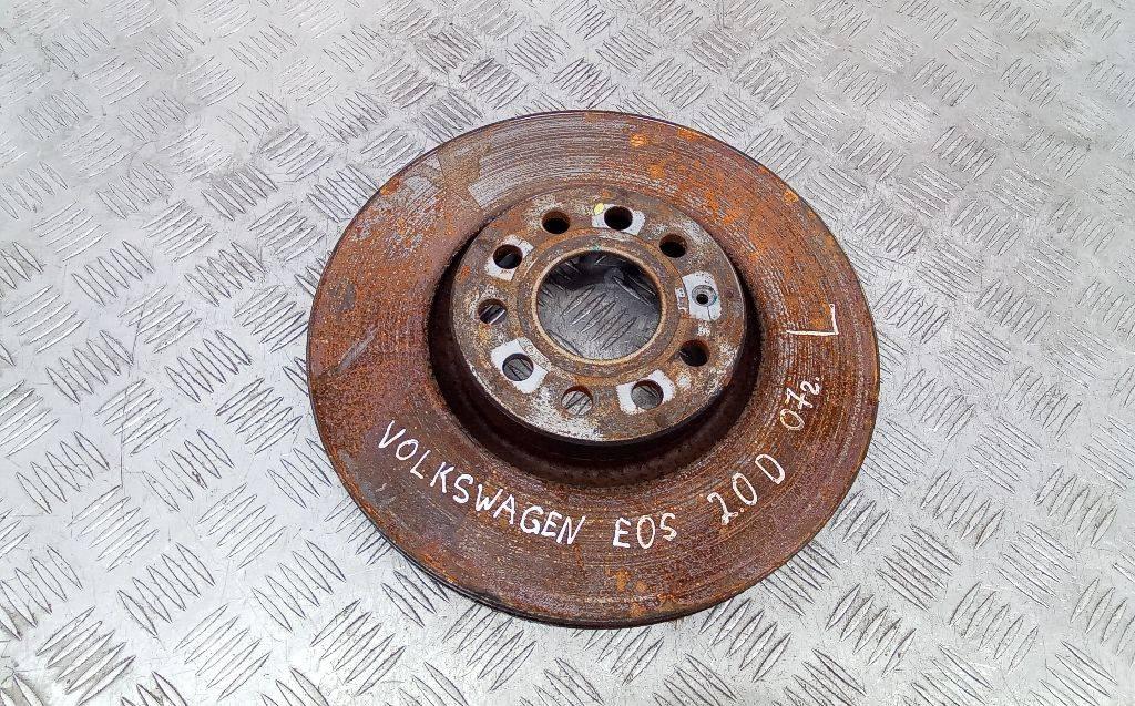 диск тормозной передний Volkswagen Eos 1 поколение 2007, 2.0 л., дизель - фото №1