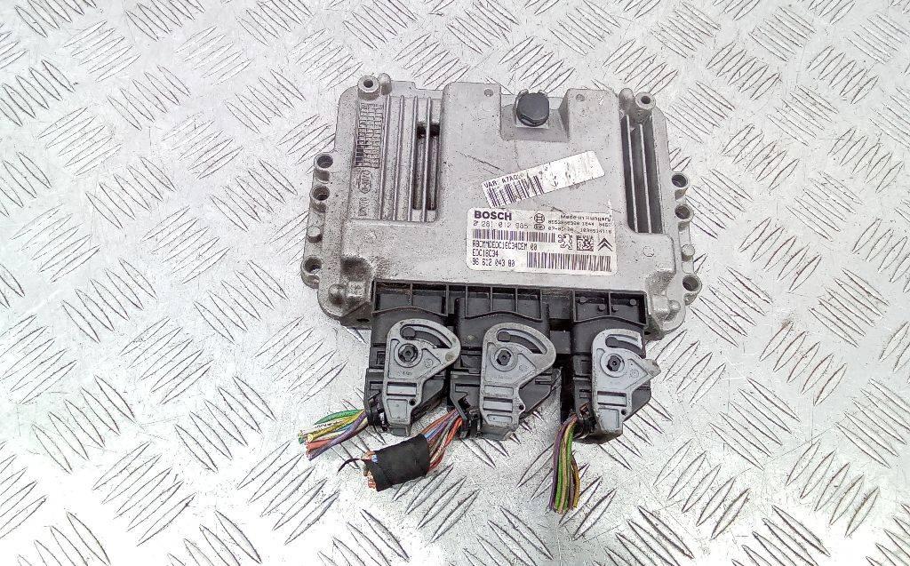 блок управления двигателем Peugeot 207 1 поколение 2007, 1.6 л., дизель, МКПП, 9661204380 - фото №1