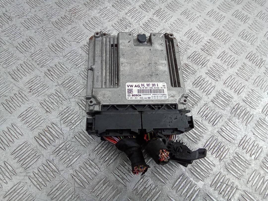 блок управления двигателем Volkswagen Golf 7 поколение 2016, 2.0 л., дизель, МКПП, 04L907309 - фото №1