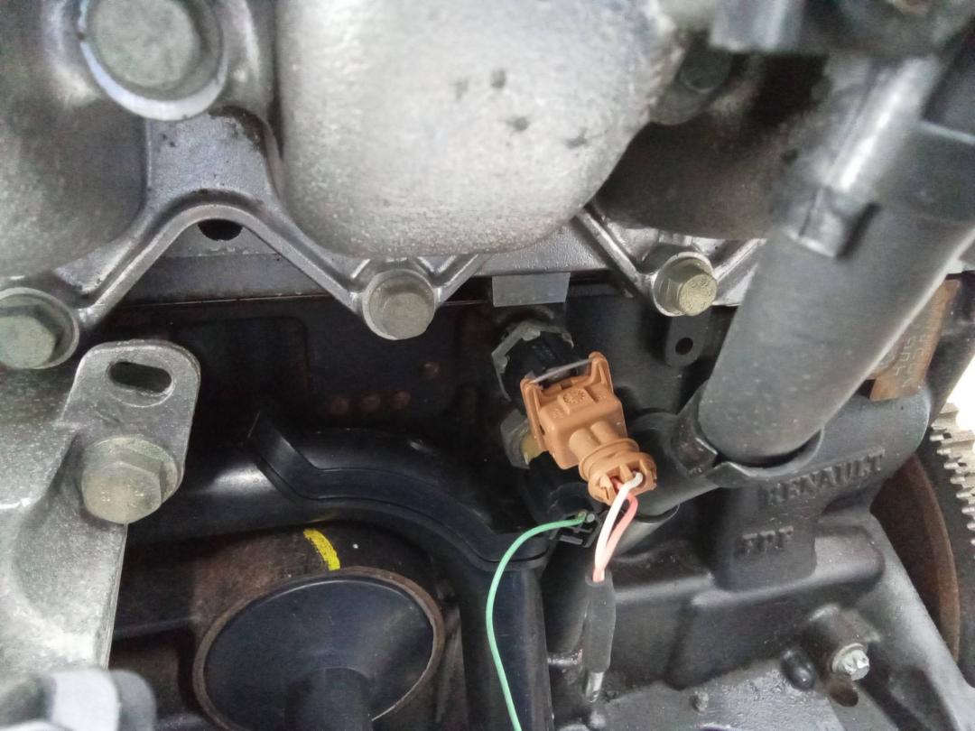 датчик детонации Renault Modus 1 поколение 2006, 1.4 л., бензин, МКПП - фото №1