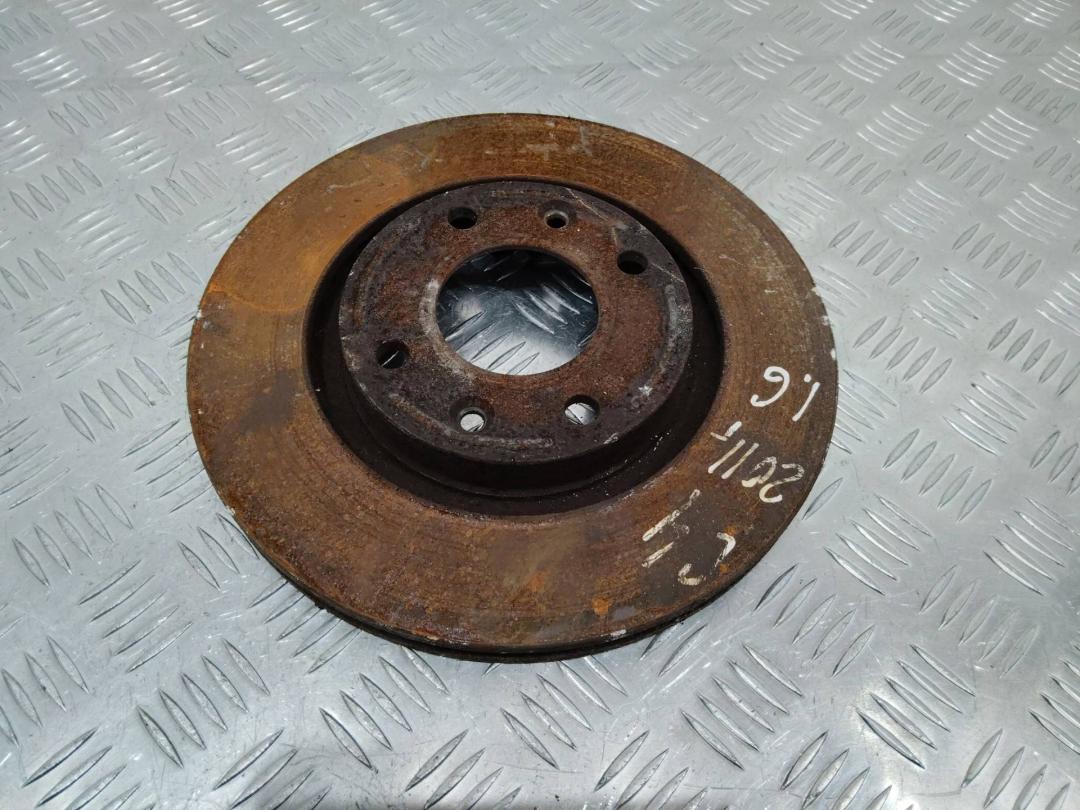 диск тормозной передний Citroen C4 2 поколение 2011, 1.6 л., дизель - фото №1