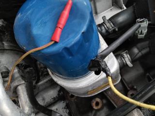 теплообменник масляного фильтра Peugeot 807 1 поколение 2002, 2.2 л., дизель, МКПП, 9637318180