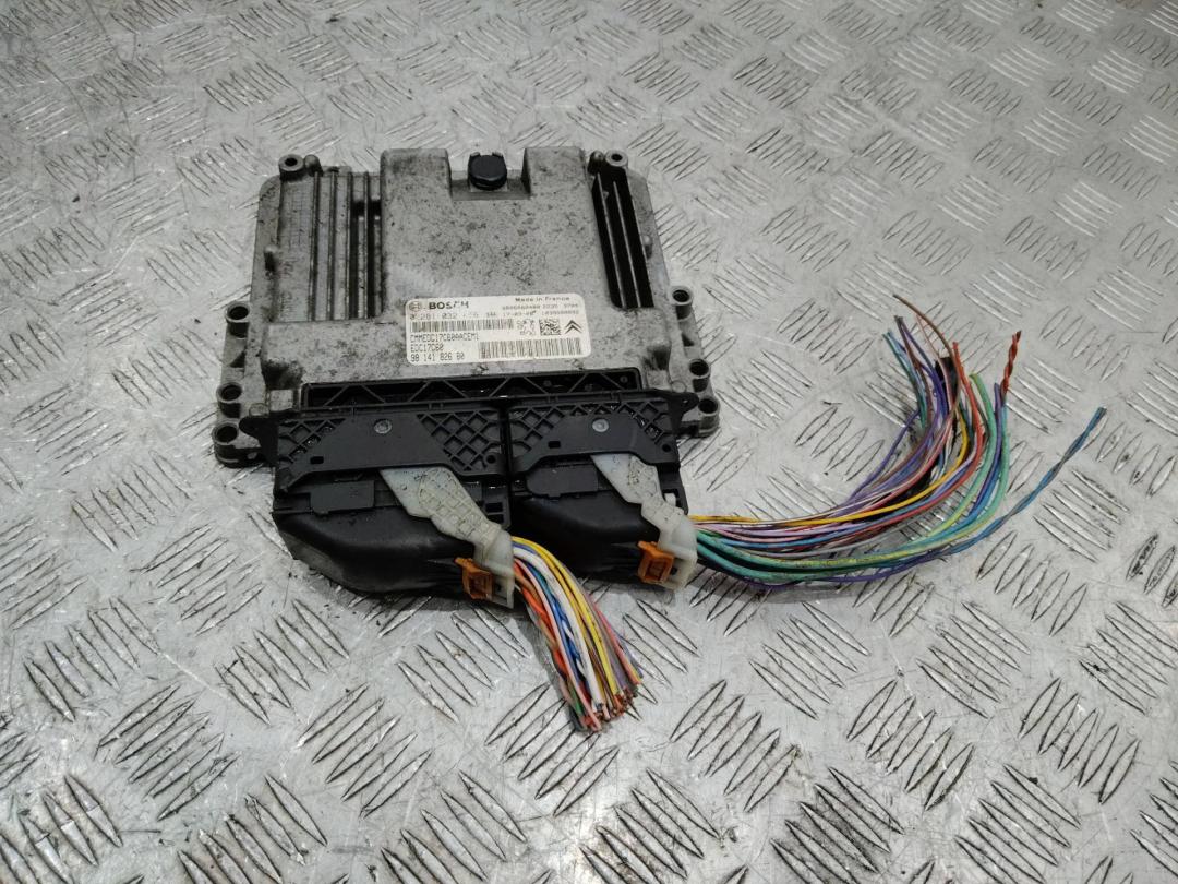 блок управления двигателем Citroen C3 3 поколение 2017, 1.6 л., дизель, МКПП, 9814182680 - фото №1