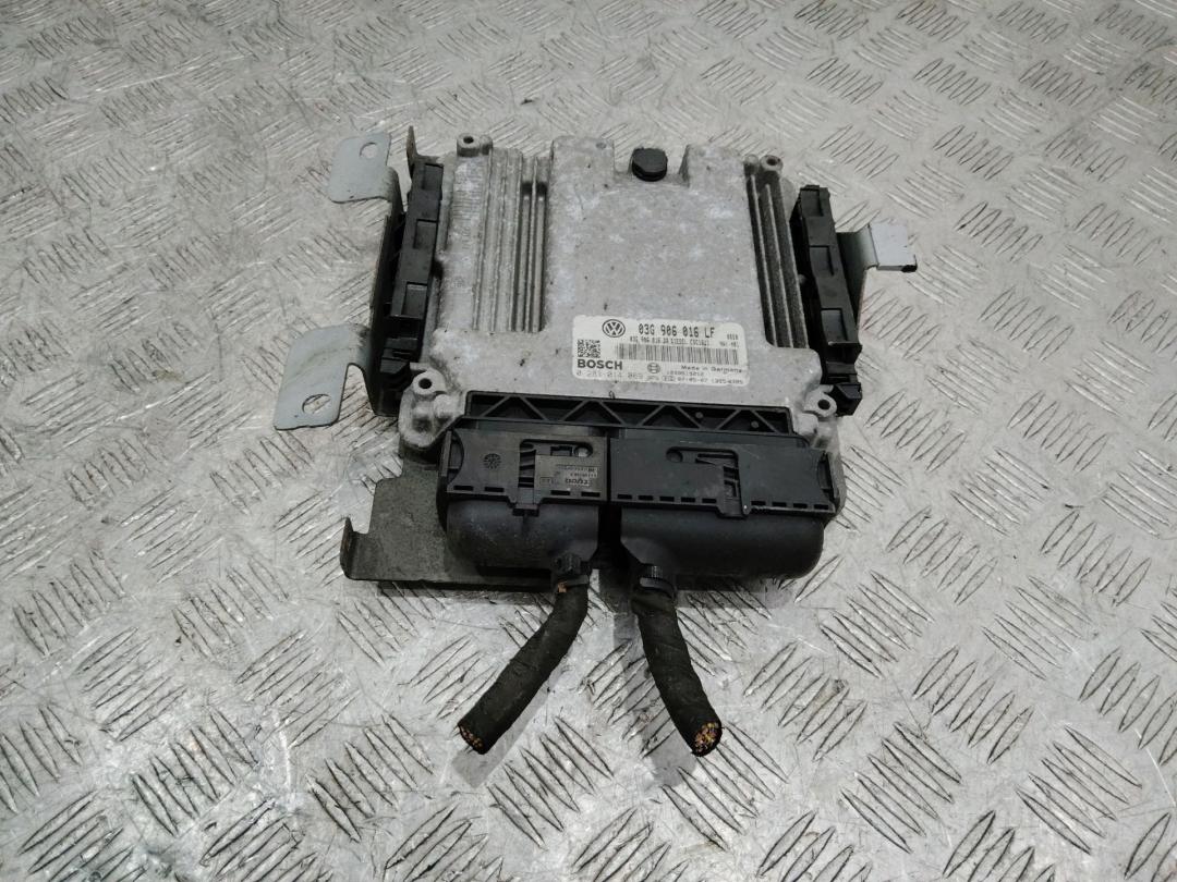 блок управления двигателем Volkswagen Caddy 3 поколение 2007, 2.0 л., BST, дизель, МКПП, 03G906016 - фото №1