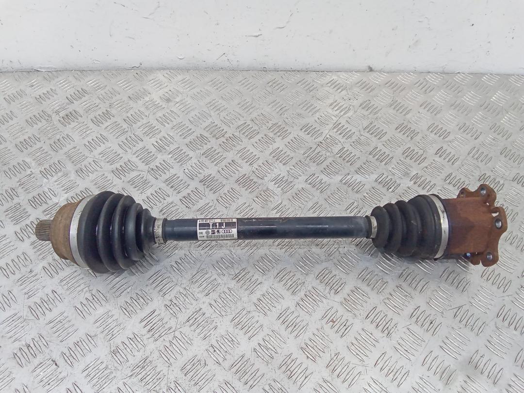 полуось передняя левая (приводной вал, ШРУС) Audi A6 4F/C6 2007, 3.0 л., дизель, 4F0407271J - фото №1