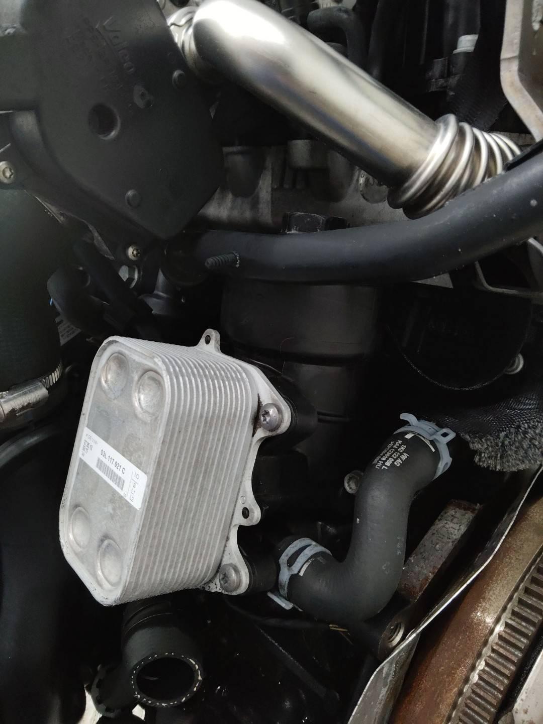 корпус масляного фильтра Volkswagen Polo 5 поколение 2013, 1.6 л., дизель, МКПП, 03L117021C - фото №1