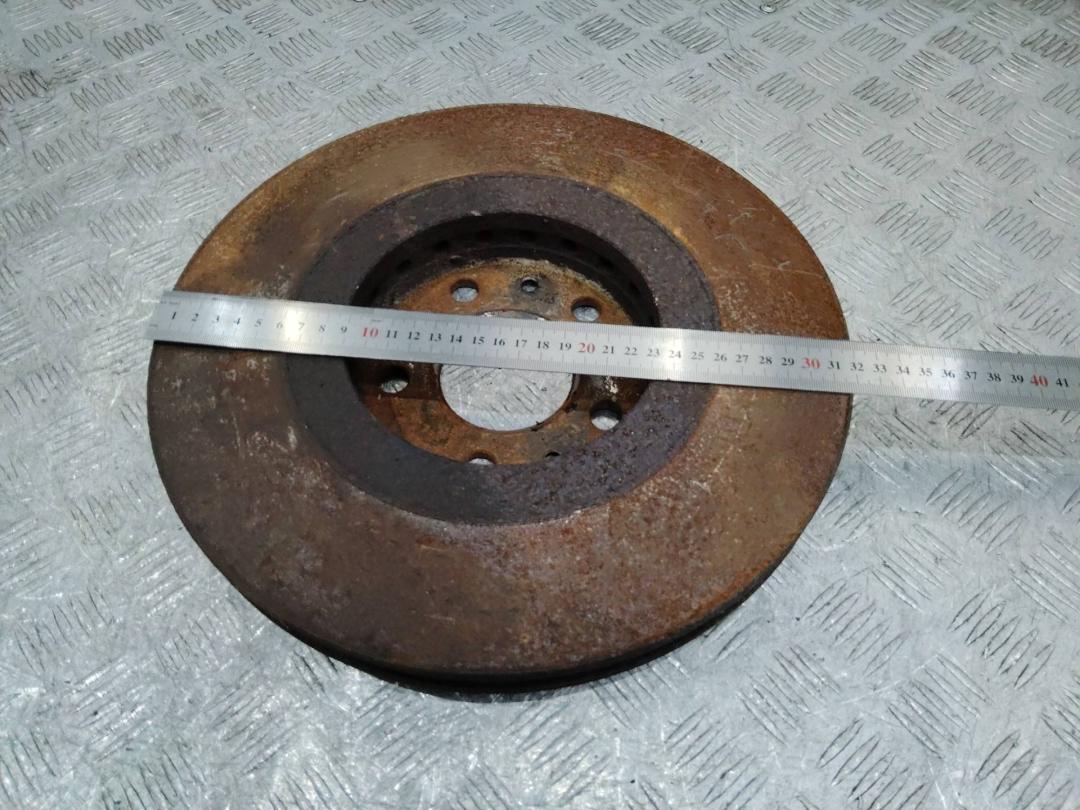 диск тормозной передний Renault Scenic 3 поколение 2009, дизель - фото №1