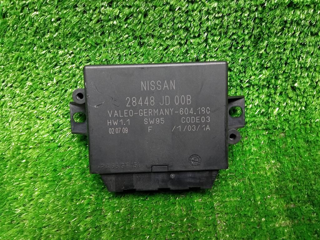 блок управления парктрониками Nissan Qashqai I (2006—2010) 2009, 1.5TD K9K 282, 28448JD00B - фото №1