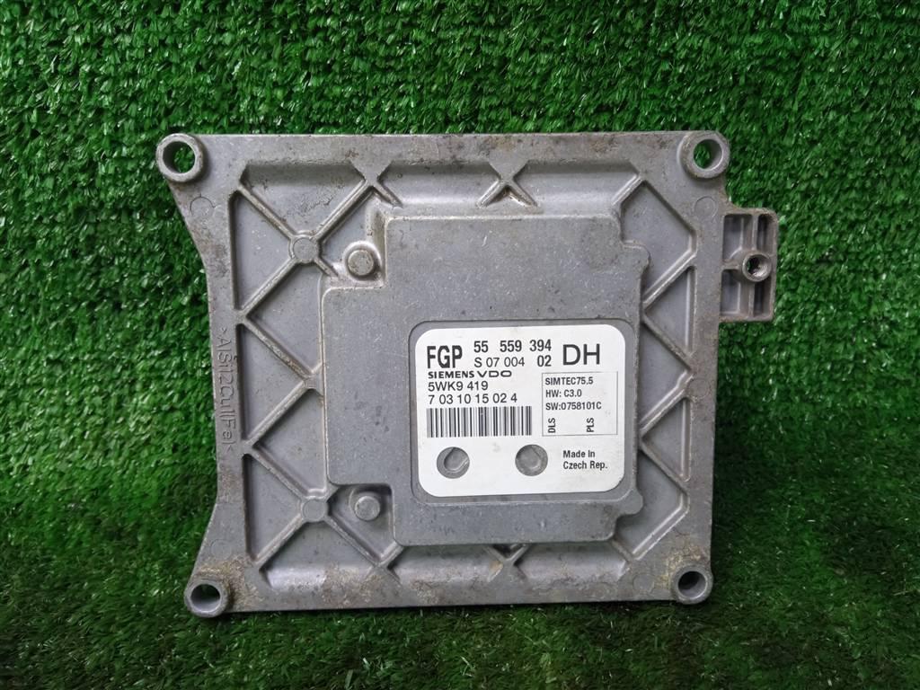 блок управления двигателем Opel Astra H рестайлинг (2006—2014) 2012, 1.6i Z16XER, 55559394 - фото №1