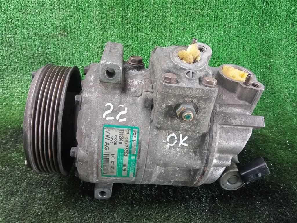 компрессор кондиционера Volkswagen Passat B6 (2005—2010) 2008, 2.0FSI BVY, 1K0820803Q - фото №1