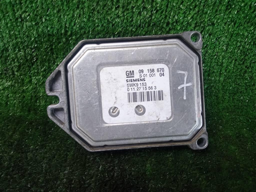 блок управления двигателем Opel Zafira A рестайлинг (2003—2006) 2004, 1.8i Z18XE, 09158670 - фото №1