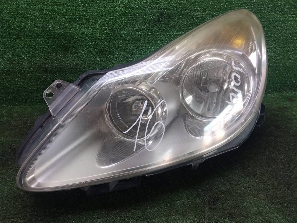 фара левая Opel Corsa D (2006—2010) 2009, 1.4i Z14XEP, 13186383 - фото №1