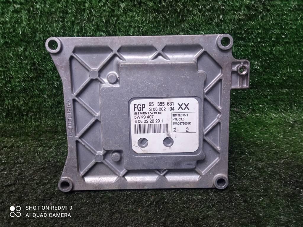 блок управления двигателем Opel Vectra C рестайлинг (2005—2008) 2007, 1.8i Z18XER, 55355631 - фото №1