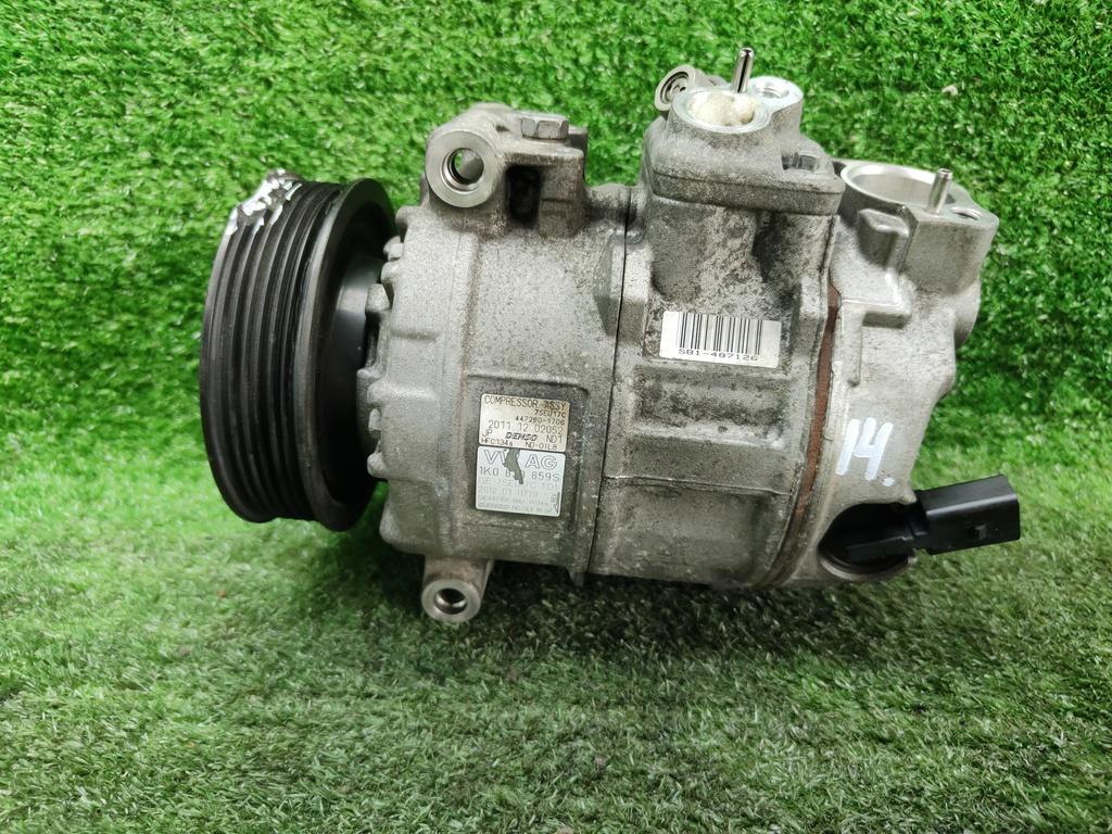компрессор кондиционера Volkswagen Passat B6 (2005—2010) 2006, 2.0FSI BVY, 1K0820859S - фото №1