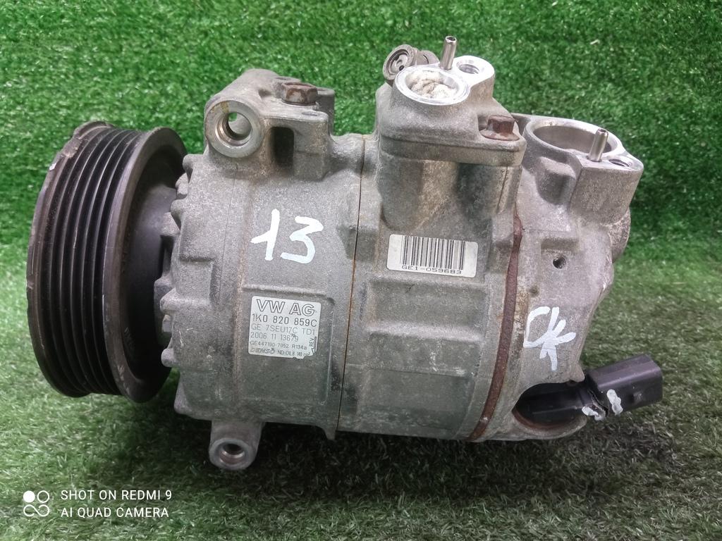 компрессор кондиционера Volkswagen Tiguan I (2007—2011) 2010, 2.0TSI CCZC, 1K0820859C - фото №1