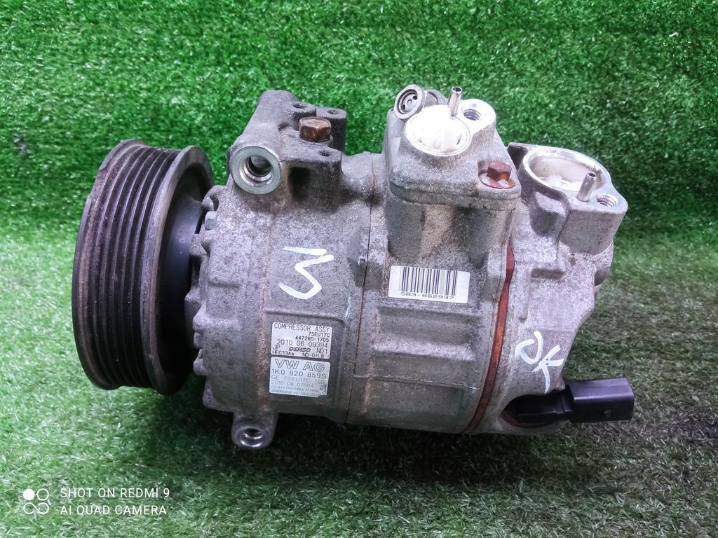 компрессор кондиционера Volkswagen Tiguan I (2007—2011) 2010, 2.0TSI CCZC, 1K0820859S - фото №1