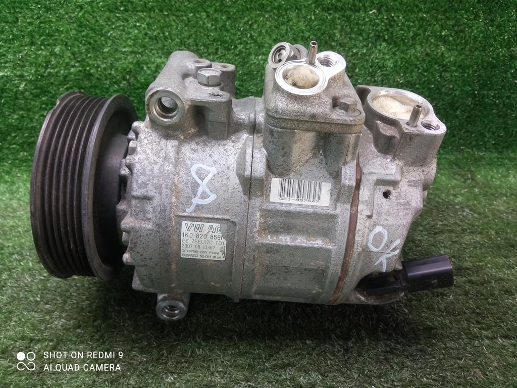 компрессор кондиционера Volkswagen Passat B6 (2005—2010) 2010, 1.8TSI BZB, 1K0820859M - фото №1